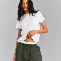 Regular Cotton Short Sleeve T-Shirt | White