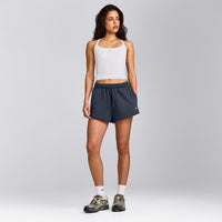 Cotton Vintage Lounge Shorts | Washed True Blue