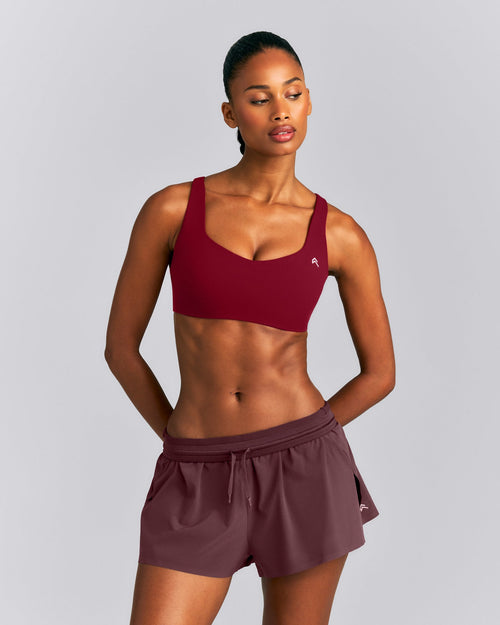 EasyLift™ Cross Back Sports Bra | Ruby Red