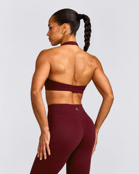 EasyLift™ Halter Bralette with Grey Logo | Rosewood