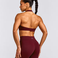 EasyLift™ Halter Bralette with Grey Logo | Rosewood