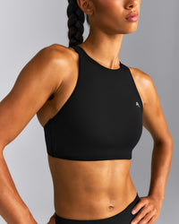 EasyLift™ High Neck Sports Bra New Branding | Black