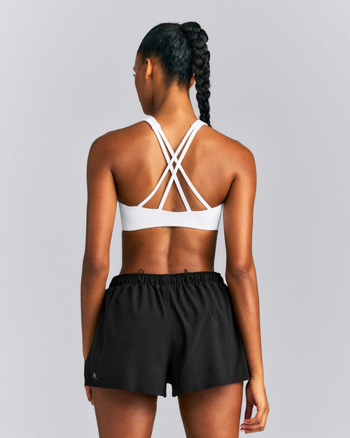 EasyLift™ High Neck Sports Bra | White