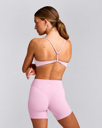 EasyLift™ Ultra Minimal Bralette with Grey Logo | Chalk Pink