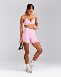 EasyLift™ Ultra Minimal Bralette with Grey Logo | Chalk Pink