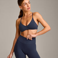 EasyLift™ Ultra Minimal Bralette with Grey Logo | True Blue