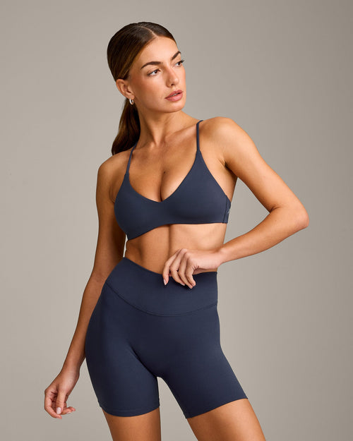 Oner Modal EasyLift™ Ultra Minimal Bralette with Grey Logo | True Blue