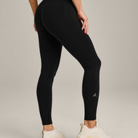 EffortlessLift™ Seamless Mid Rise Leggings New Branding | Black
