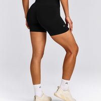 EffortlessLift™ Seamless High Rise Shorts New Branding | Black