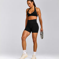 EffortlessLift™ Seamless High Rise Shorts New Branding | Black