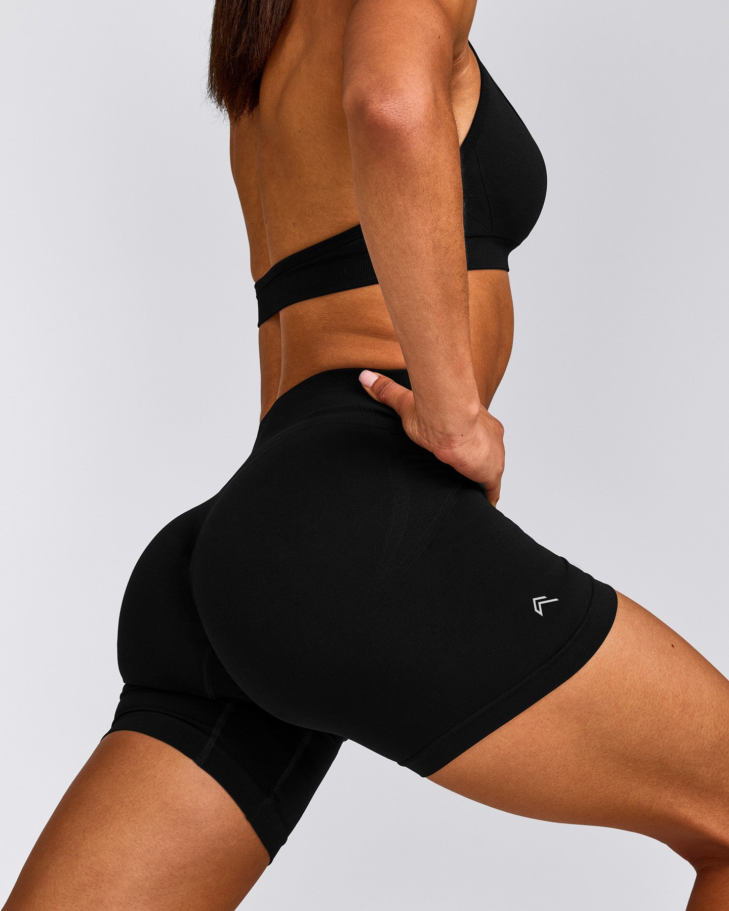 EffortlessLift™ Seamless High Rise Shorts New Branding | Black