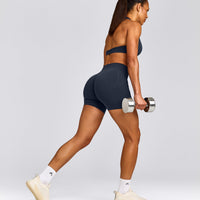 EffortlessLift™ Seamless Mid Rise Shorts | True Blue