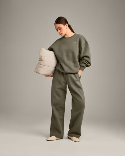 Foundations Cosy Crew Neck Sweatshirt | Alpine Green