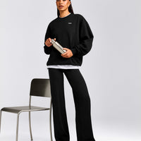 Foundations Cosy Crew Neck Sweatshirt | Black