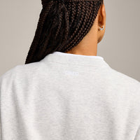 Foundations Cosy Crew Neck Sweatshirt | Light Grey Marl