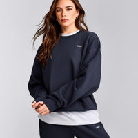 Foundations Cosy Crew Neck Sweatshirt | True Blue