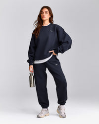 Foundations Cosy Crew Neck Sweatshirt | True Blue