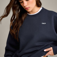 Foundations Cosy Crew Neck Sweatshirt | True Blue