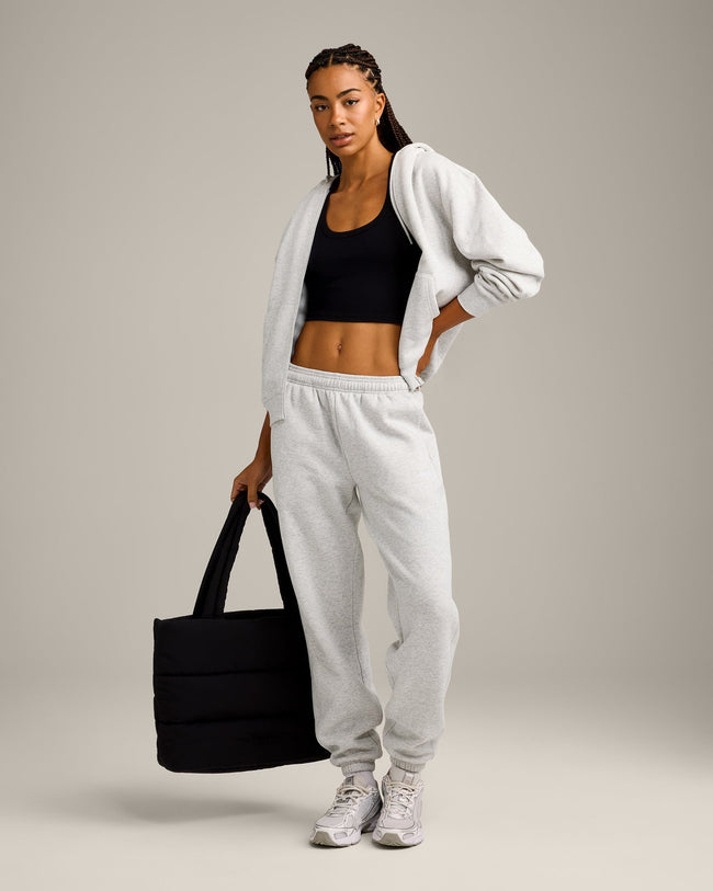 Foundations Cosy Joggers | Light Grey Marl
