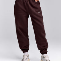 Foundations Cosy Joggers | Plum Brown