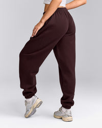 Foundations Cosy Joggers | Plum Brown