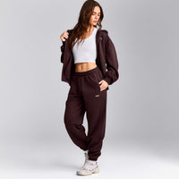 Foundations Cosy Joggers | Plum Brown