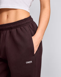 Foundations Cosy Joggers | Plum Brown