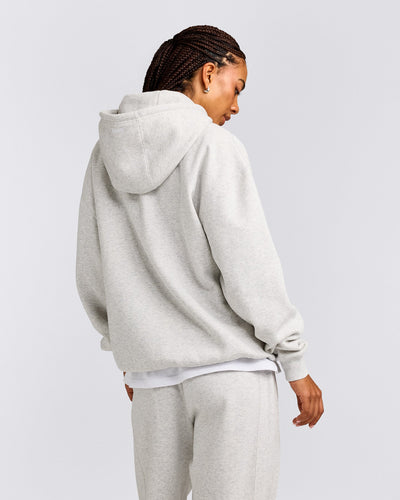 Foundations Cosy Hoodie | Light Grey Marl