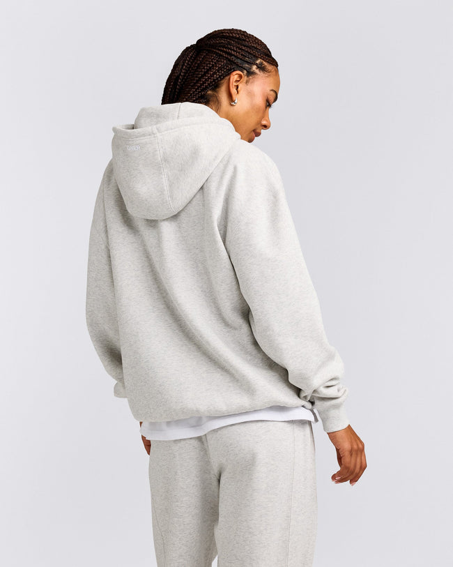 Foundations Cosy Hoodie | Light Grey Marl