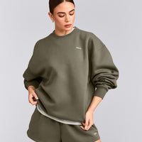 Foundations Cosy Oversized Sweatshirt | Alpine Green
