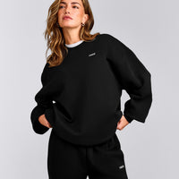 Foundations Cosy Oversized Sweatshirt | Black