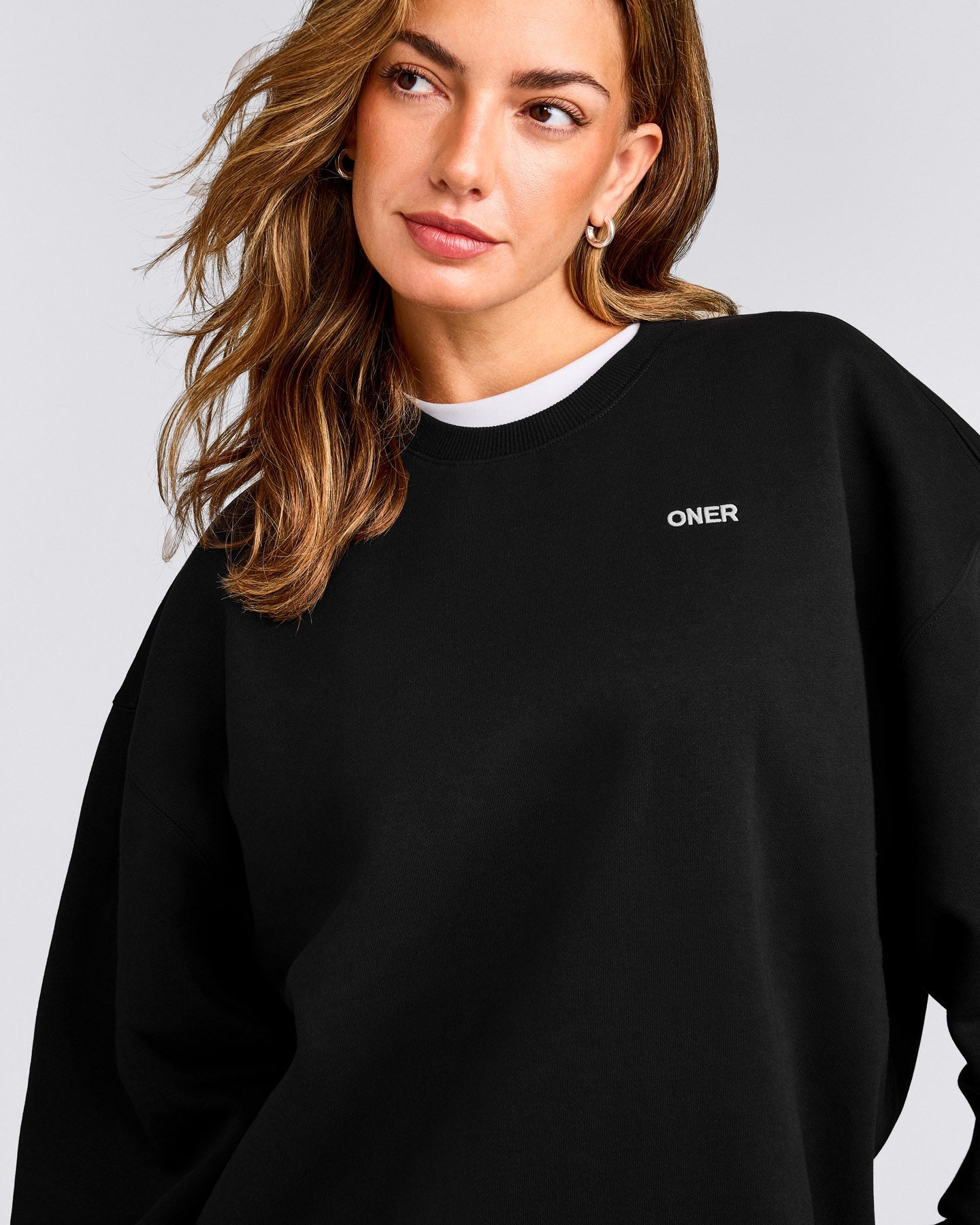 Foundations Cosy Oversized Sweatshirt | Black