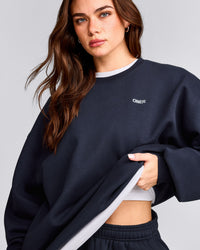 Foundations Cosy Oversized Sweatshirt | True Blue