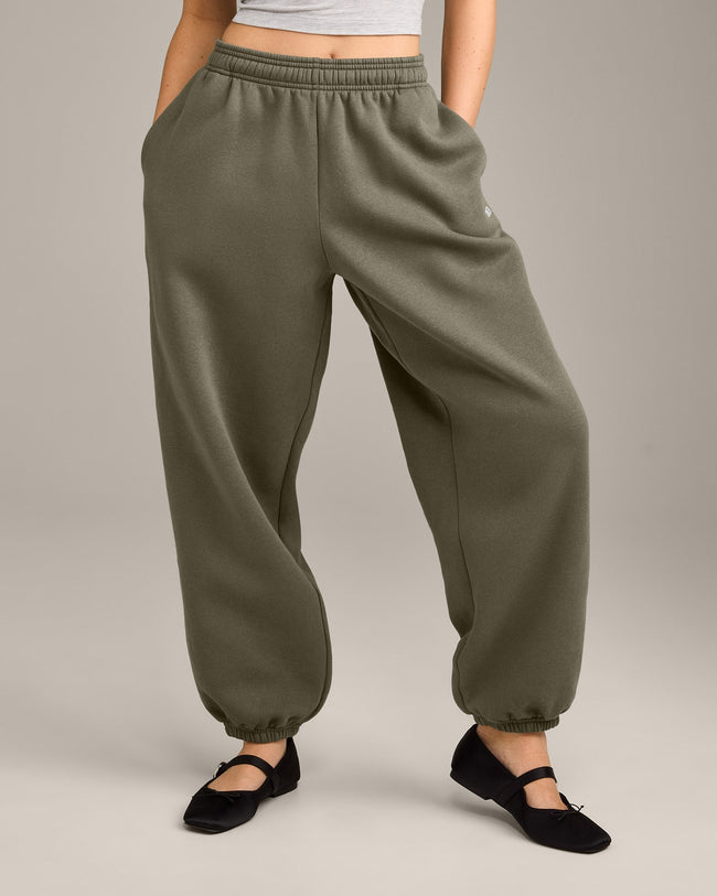 Foundations Cosy Oversized Joggers | Alpine Green