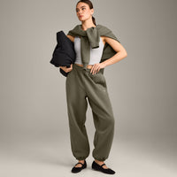 Foundations Cosy Oversized Joggers | Alpine Green