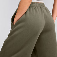 Foundations Cosy Oversized Joggers | Alpine Green