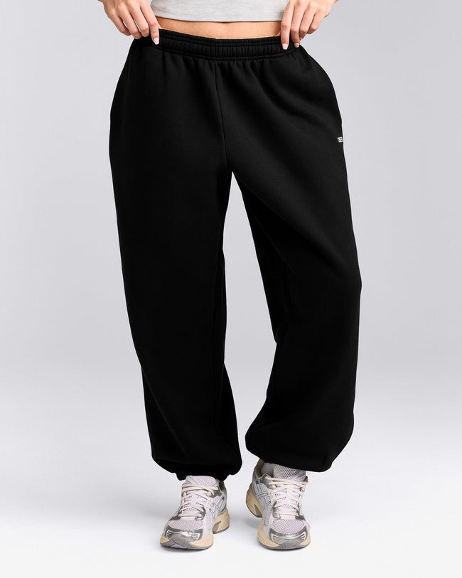 Foundations Cosy Oversized Joggers | Black