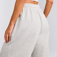 Foundations Cosy Oversized Joggers | Light Grey Marl