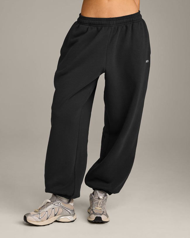 Foundations Cosy Oversized Joggers | Soft Black