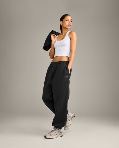 Foundations Cosy Oversized Joggers | Soft Black