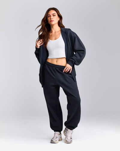 Foundations Cosy Oversized Joggers | True Blue