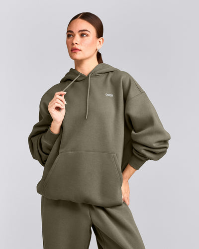 Foundations Cosy Oversized Hoodie | Alpine Green