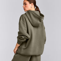 Foundations Cosy Oversized Hoodie | Alpine Green