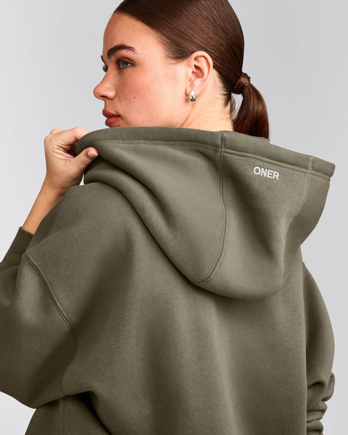 Foundations Cosy Oversized Hoodie | Alpine Green
