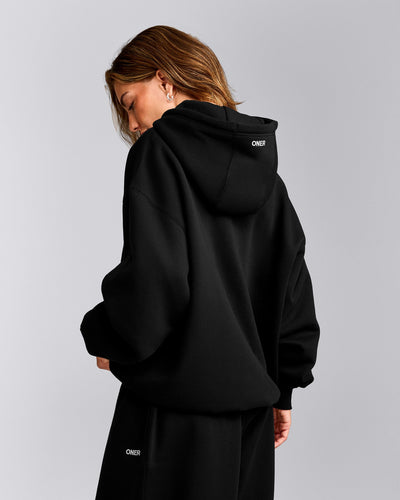 Foundations Cosy Oversized Hoodie | Black