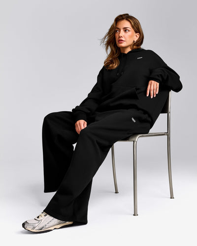 Foundations Cosy Oversized Hoodie | Black