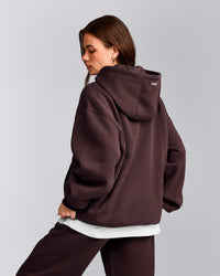 Foundations Cosy Oversized Hoodie | Plum Brown