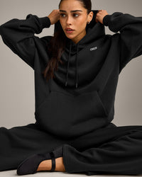Foundations Cosy Oversized Hoodie | Soft Black