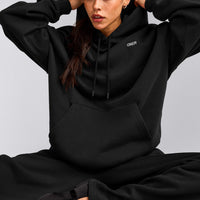 Foundations Cosy Oversized Hoodie | Soft Black