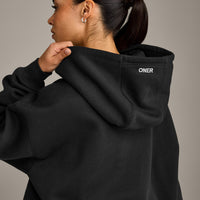 Foundations Cosy Oversized Hoodie | Soft Black